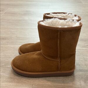 Koolaburra by Ugg Classic Chestnut Brown Shearling-Lined Winter Boots
